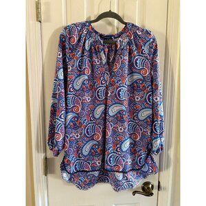 Simply Southern Paisley Blouse Small NEW